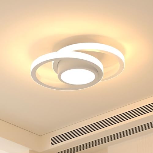 Trailabo Luminária LED de Teto, Luminária Redonda + Duas Fitas de...