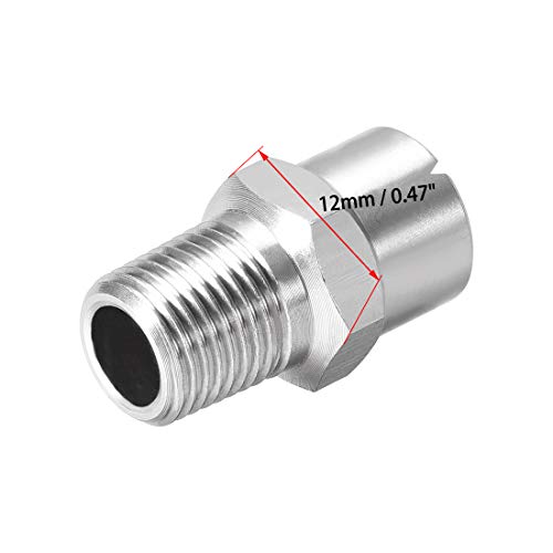 Buse de pulvérisation plate 1/8BSPT en acier inoxydable 304 pour nettoyage industriel - 4