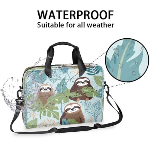 Bolso para portátil de 16 pulgadas con diseño Tropical Sloth miniatura 2