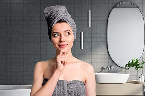 Tens Towels Pack of 4 Extra Large Bath Towels 30 x 60 Inches, 100% Cotton, Larger & Lighter Weight, Quicker to Dry, Super Soft and Absorbent, Perfect for Bathroom, Dark Grey - 4
