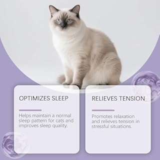 Gocce calmanti per gatti a base vegetale, per alleviare l'ansia e l'ansia, 100 g, soluzione naturale multi età da 60 ml, per animali domestici anziani, cuccioli, per la salute e lo stress, tensione