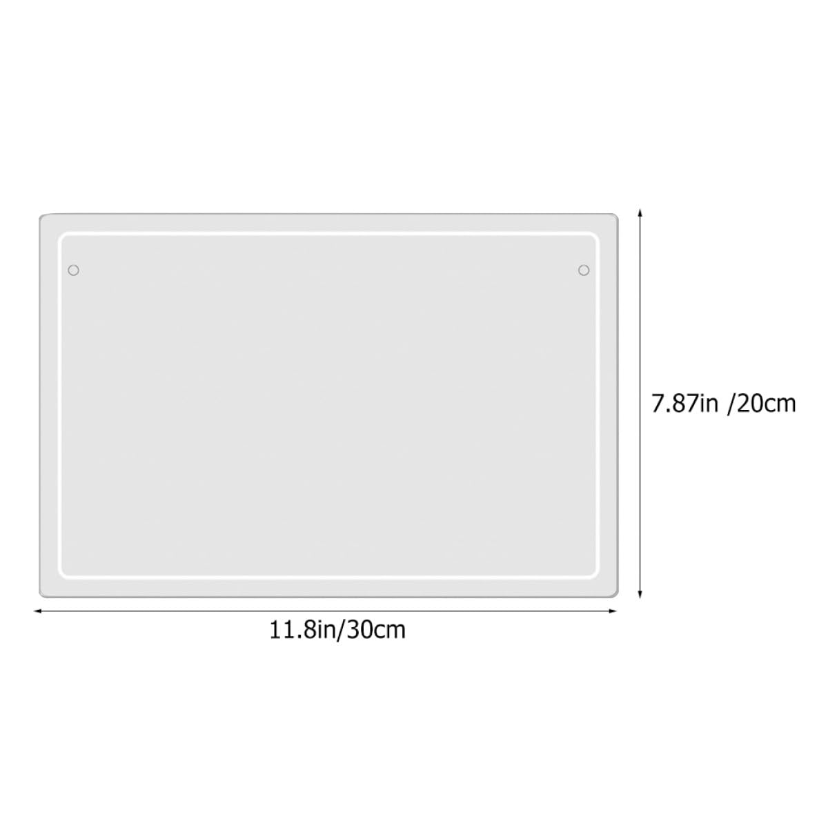 Schreibtisch Whiteboard mit Glatter Oberfläche 2 Stück aus Acryl und Verschleißfest Trocken Abwischbar als Notiztafel für Büro und Zuhause