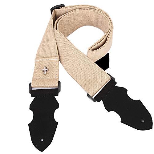 Tomotato Sangle de Guitare Sangle de Guitare en Cuir Sangle Réglable Respirant Confortable Touch Design Élargi pour Instruments de Musique(Kaki) - Les Beatles, Paul McCartney, John Lennon, RIngo Starr, George Harrison Tomotato Sangle de Guitare Sangle de Guitare en Cuir Sangle Réglable Respirant Confortable Touch Design Élargi pour Instruments de Musique(Kaki)