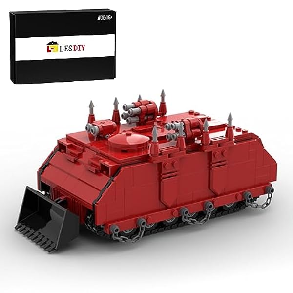 UNOR Pansarade bilbyggklossar, militära krig noshörning pansarflygplan modell set kreativa gåvor, kompatibel med Lego (720 st)