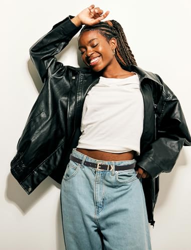 3 Pack Skinny Women Leather Belt for Dresses Thin Waist Belt for Jeans Pants with Gold Buckle4