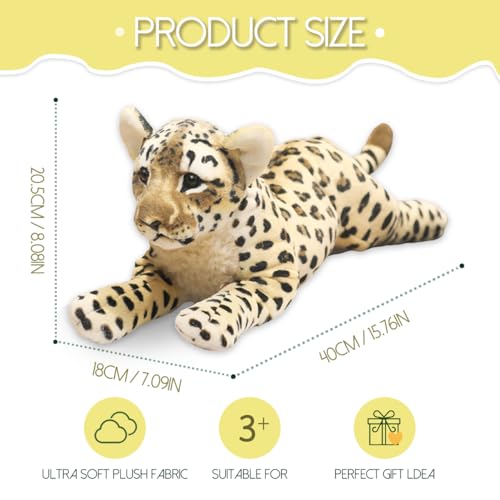 Peluche léopard doux pour compagnon de sommeil des bébés