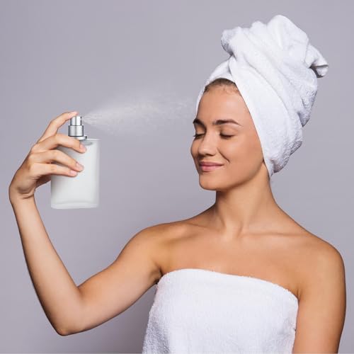 24 Pcs 100ml Frosted Glass Bottle Perfume Atomizer refillable Spray Empty Perfume Dispenser Fine Mist Atomizer Cosmetic Container for Travel Men Women4