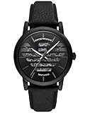 Emporio Armani Men's Automatic Three-Hand, Stainless Steel Watch, 43mm case size, Black, One Size,...