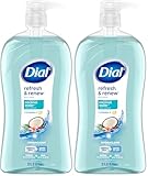 Dial Body Wash, Refresh & Renew Coconut Water, 32 fl oz (Pack of 2)