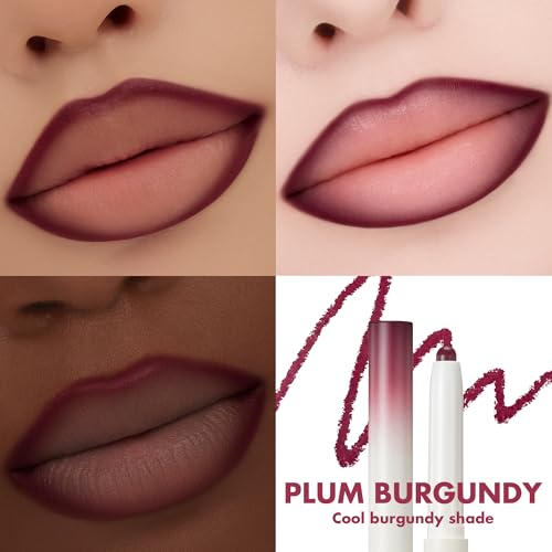 Image of rom&nd Lip Mate Pencil 09 Plum Burgundy - Precision Lip Liner for Natural Overlining, Contouring & Defined Semi-Matte Lips