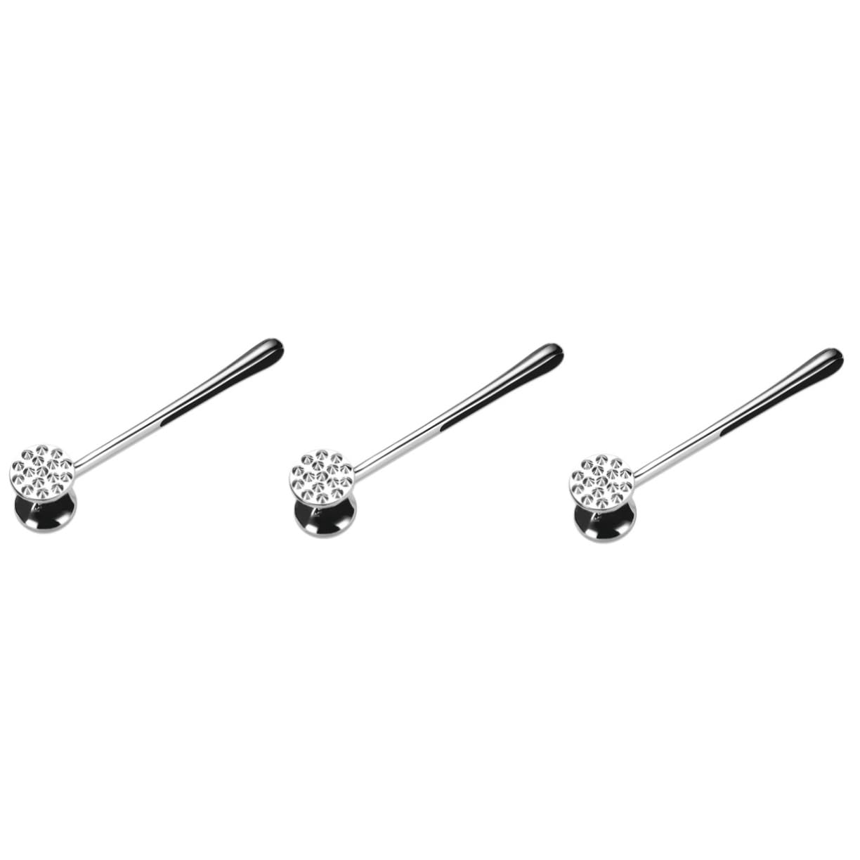 OUNONA 3 Stück Fleischzartmacher Doppelseitiger Hammer Ergonomischer Fleischklopfer für Steak Huhn Rind und zum Zartmachen und Plattieren für Nüsse und EIS Verwendbar