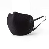 ムンクマスクmunchmask 3D立体カット 防汚マスク ユニセックスフェイス再利用可能アンチダストが3層フィルタ人間工学に基づいたデザイン 優れた通気性 UV保護 洗える 再利用可能 (Medium, 4.blackMblack)