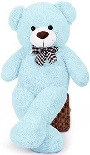 FAVOSTA Big Teddy Bear Peluche, Orsacchiotto Orso di Peluche XXL Orsacchiotti di Peluche Gigante Orso Peluche Gigante Regalo Perfetto per Ragazze e bambini Blu Chiaro