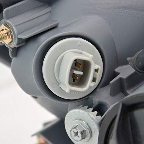 Image of TRQ 2 Piece Headlight Assembly Set Chrome Bezel Driver & Passenger Side Compatible with Lexus IS300 2001-2005 LX2502121 LX2503121 8111053040 8115053040