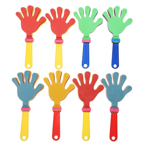 Gatuida 8 Stück Plastik Handklatscher Lärminstrumente Für Partys Bunte Klatschspielzeuge Für Gruppenaktivitäten Robust Und Laut Für Sport Und Halloween