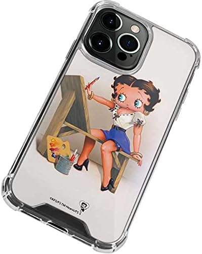 Skinit Clear Phone Case Compatible with iPhone 13 Pro Max - Officially Licensed Betty Boop The Artist Design