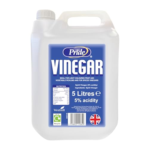 White Vinegar 5L | Food Grade | Baking, Pickling, Marinating | UK Made | (Pack of 1) 5 Litres