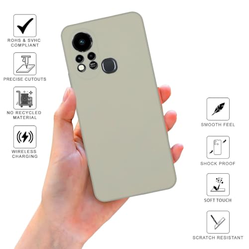 Image of SPRIG Compatible with Infinix Hot 11s Phone FlexTone (TPU) Premium Back Cover Drop Tested Shock Proof Mobile Case for Men, Women, Boys and Girls with Camera Protection (White)