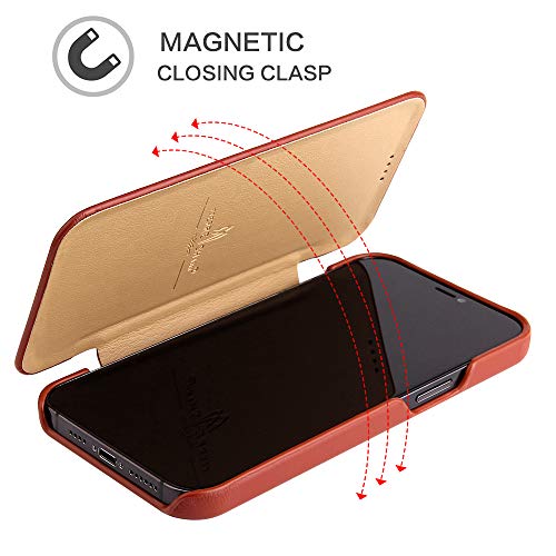 Housse iPhone 15 Pro ultra-mince en cuir de vachette robuste - 5