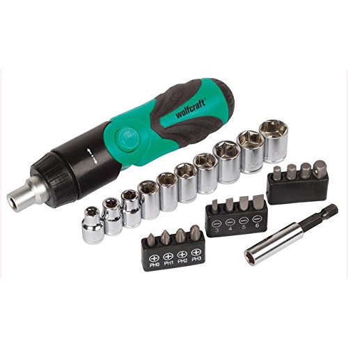 Wolfcraft - Atornillador Angular+24 Accesorio 8822000