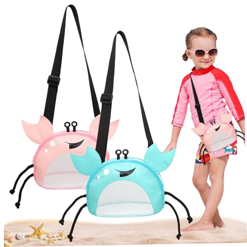 Sac de plage en maille pour enfants avec sangle réglable lot de 2