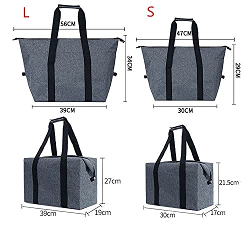 Bolsa térmica de Gran Capacidad, lonchera con Aislamiento térmico, para Picnic, barbacoas, Camping, Recipiente para Mantener la Comida Fresca, Bolso de Mano, Bolsa de pi