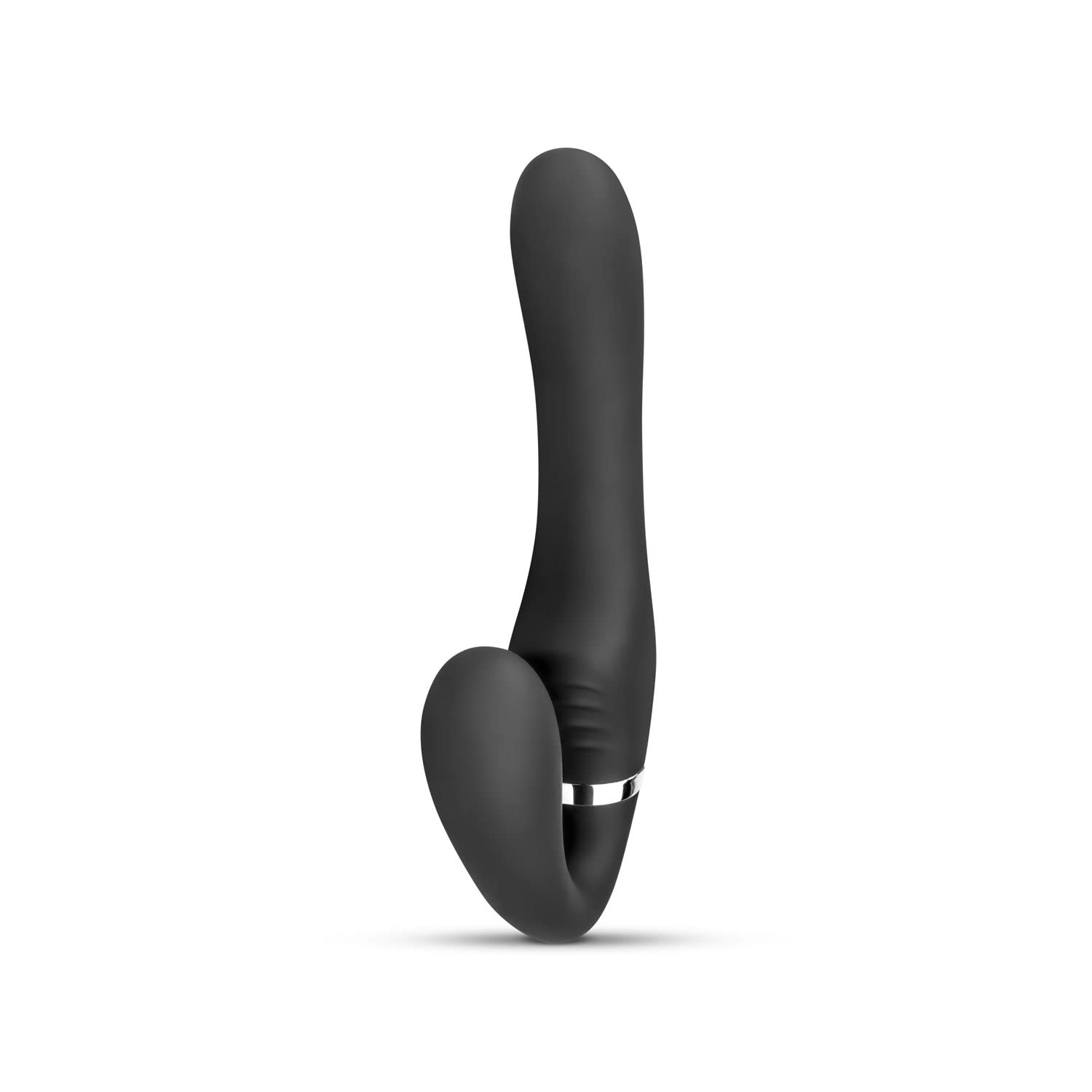 No-parti - Avery senza spalline Strapon Vibrazione Dildo 22 cm - Nero