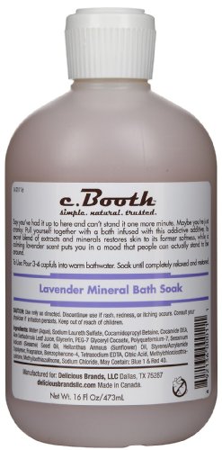 c. Booth Mineral Soak, Lavender, 16 oz