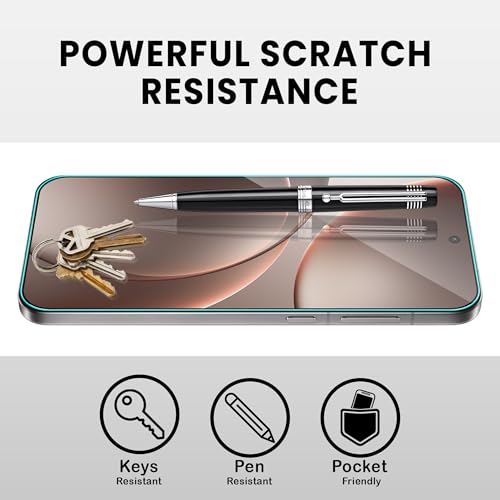 Image of ArmourPro Gorilla Tempered Glass Screen Protector Compatible For Oppo Find X9 (6.59 Inch) With Easy Installation Kit| Edge-To-Edge Protector Coverage |Black