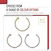 PiercingPoint 9KT Solid White Gold 22 Gauge (0.6MM) - 5/16 (8MM) Length Half Nose Twister Hoop Ring Nose Jewelry