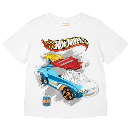 Image of Hot Wheels Boys' Athletic 2-Piece T-Shirt and Shorts Set Toddler to Big Kid