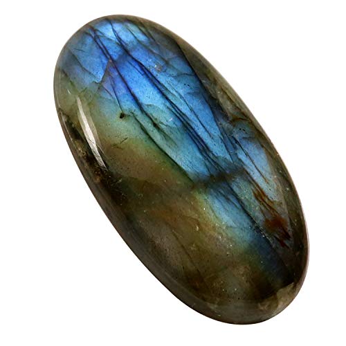 Cabochon en labradorite naturelle Of01 d'exception 41,15 carats de forme ovale