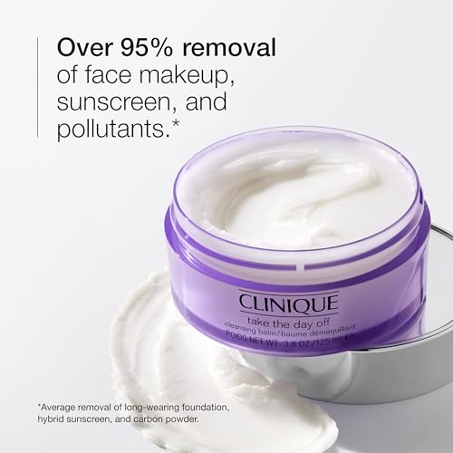 Clinique Take The Day Off Cleansing Balm Makeup Remover | Dissolves Face + Eye Makeup and Sunscreen | For All Skin Types - Image 4