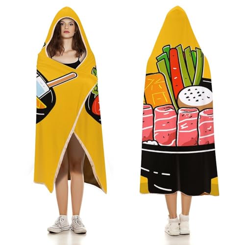 Couverture à capuche Hotpot pull géant anti-froid pour ne plus frissonner chez soi