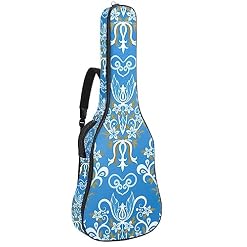 Housse pour guitare acoustique – Motif ethnique – Grand étui pour guitare – S’adapte à la plupart des tailles de guitare, Multicolore 4., 42.9×16.9×4.7 in, Motif imprimé tendance - Les Beatles, Paul McCartney, John Lennon, RIngo Starr, George Harrison