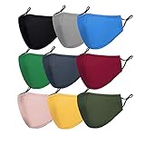 Kids Cloth Face Mask Reusable Washable Cute Children Face Masks 9 Pcs Adjustable Masks for School...