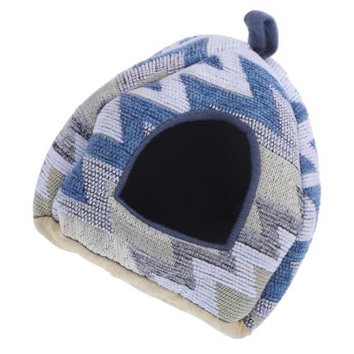 Garneck Hamster House Bed Cozy Warm Winter Chinchilla Hideaway Soft Cotton Pet Shelter For Dwarf Hamsters and Rats Indoor Cage Accessory Large and