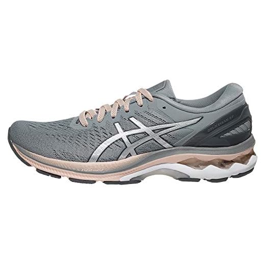 ASICS Women's Gel-Kayano 27 Running Shoes, 6, Sheet Rock/Pure Silver