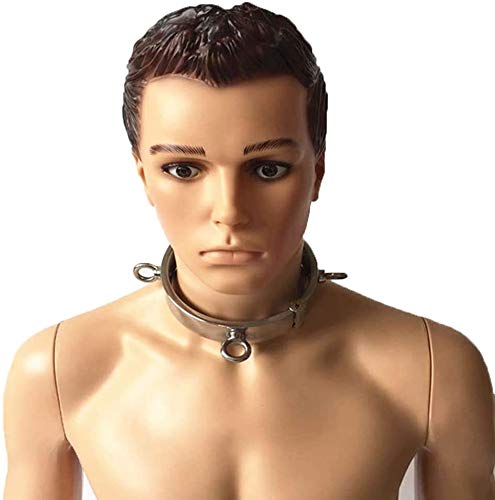Roluck Metall Halsband Halsreif Halsfessel Bondage Sex-toys Sexspielzeug SM Erotische Halsfessel für Frauen(Ø 13.2cm)