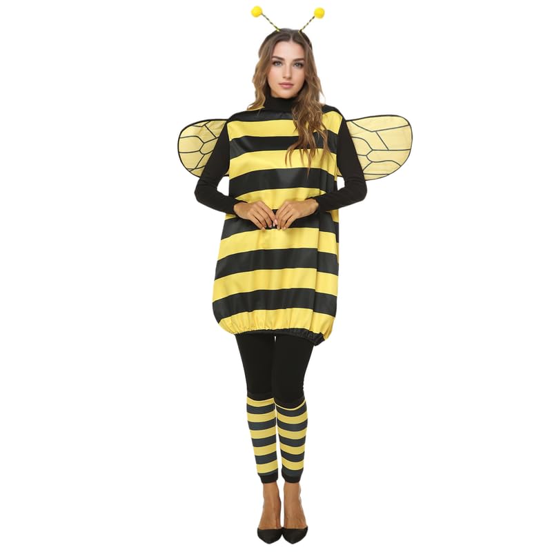 Disfraz de Abeja para Mujer y Niñas con Alas y Accesorios