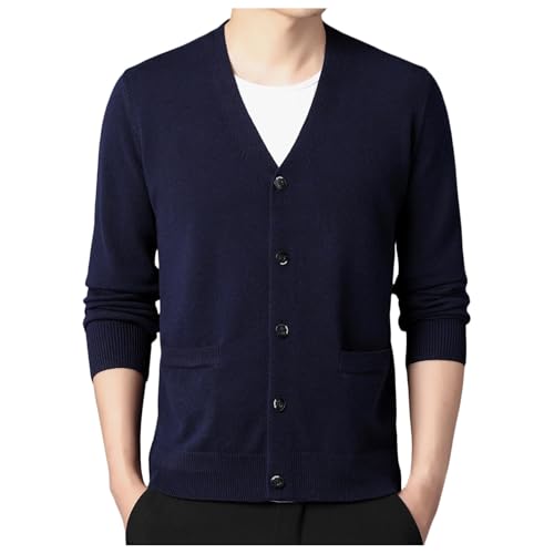 Cárdigan con cuello chal hombre para solucionar el frío casual con estilo slim