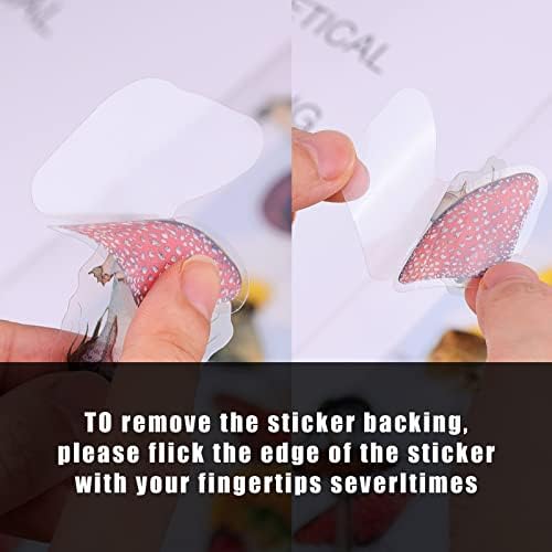 TOYMIS 120pcs Plant Journaling Stickers, Waterproof Transparent Vintage Fern Mushroom Flower Nature Scrapbook Sticker for DIY Crafts Cards, Water Bottle, Phone Case, Laptop, Journal Album Decoration