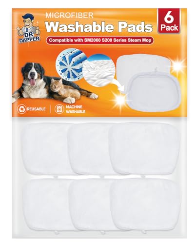 DR DAPPER 6 Pack SMP01 Steam Mop Pads Compatible with Kenmor