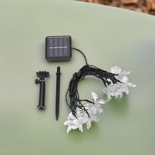 Luces solares decorativas mariposa para jardín 7m 50 LED miniatura 6