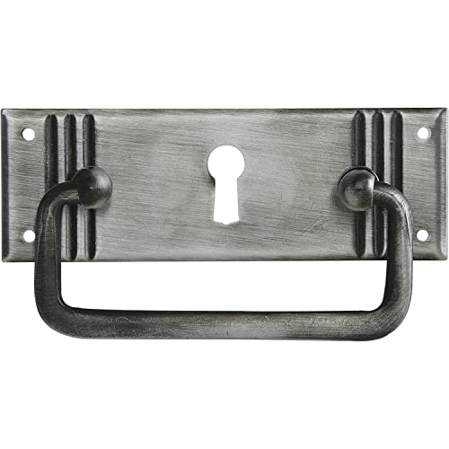 Schorgöhfer & Frehe Furniture Handle Country House Style LA 59 mm, Large Folding Handle with Keyhole