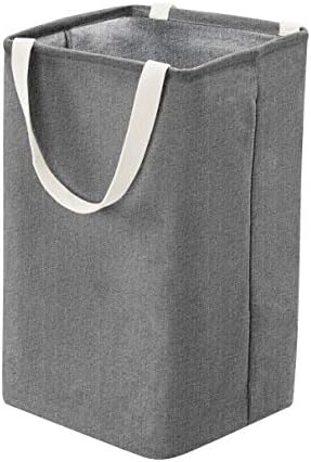 Amazonbasics Fabric Storage Bin Basket - Tall Cube, Charcoal Grey