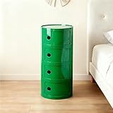 ✅【Grande Capacité de Rangement】Cette table de chevet ronde propose un espace de stockage généreux pour les essentiels. Rangez livres, vêtements et réveils en toute organisation. La porte coulissante permet d'accéder au contenu sans ouverture totale.