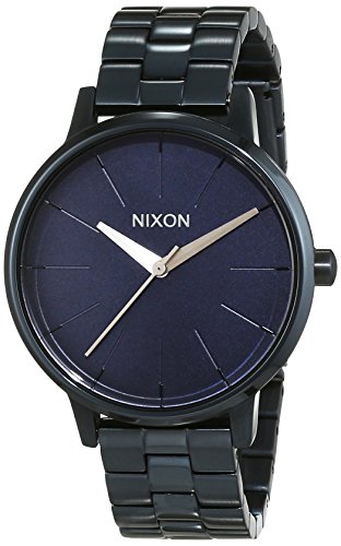 Nixon Damen-Armbanduhr Kensington All Indigo Analog Quarz Edelstahl A0991929-00