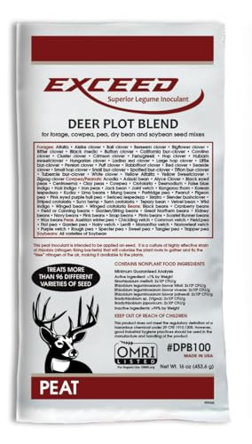 Hale Habitat & Seed Exceed - Food Plot Peat Legume Powder Inoculant for Increased Nitrogen for Plant Growth and Root Formation