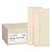 TOPS Time Cards, Weekly, 2-Sided, Named Days, 3-3/8" x 8-1/4", Manila, Green/Red Print, 500-Count (1260)